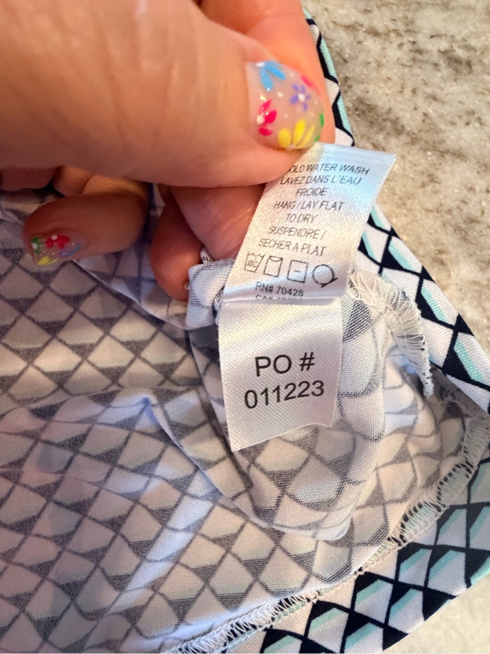 Sport Haley Sleeveless Geometric Golf Polo Top Medium - Picture 6 of 11